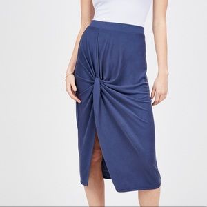 3/$25 818 Blue Knot Midi Skirt